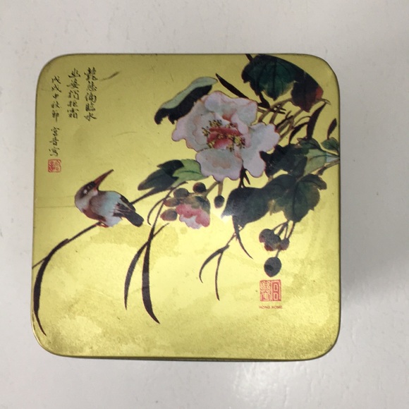 Gold Asian Tea Tin - Picture 2 of 5